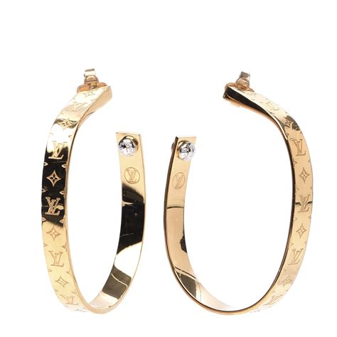 louis vuitton gold hoop earrings